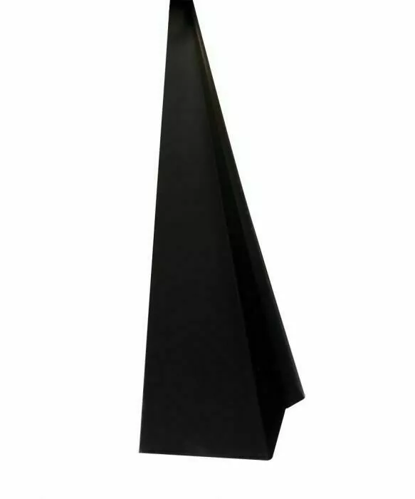 1-1/2" Aluminum Dripcap Black