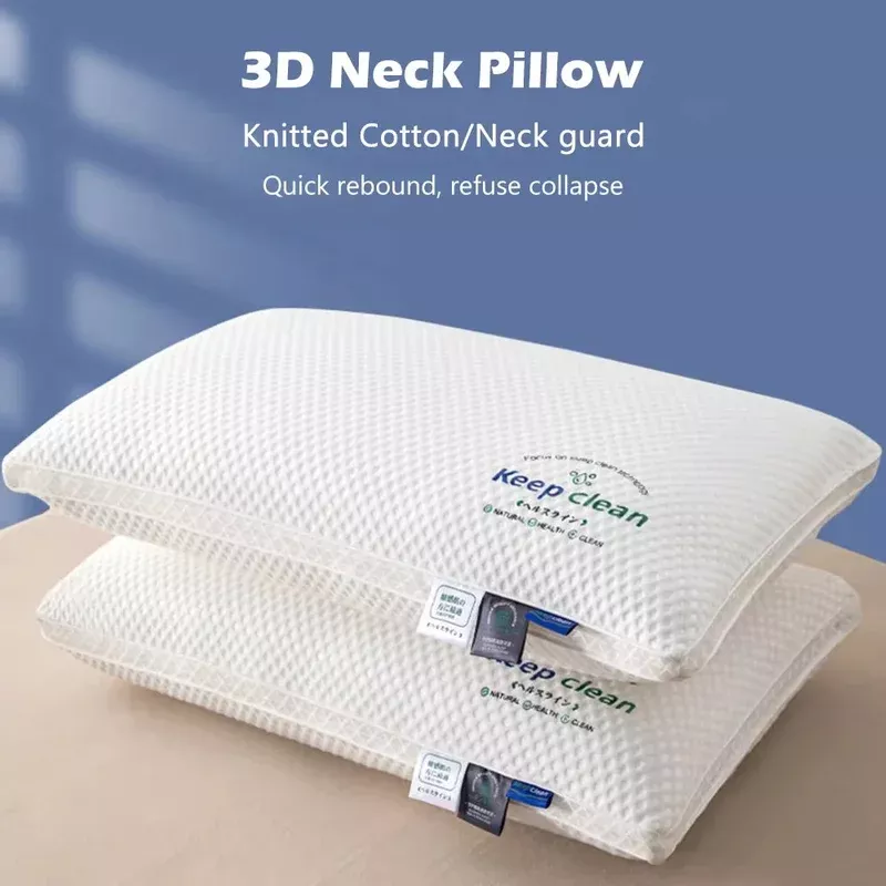 1 Piece Ergonomic PillowsBamboo Fiber Neck Support