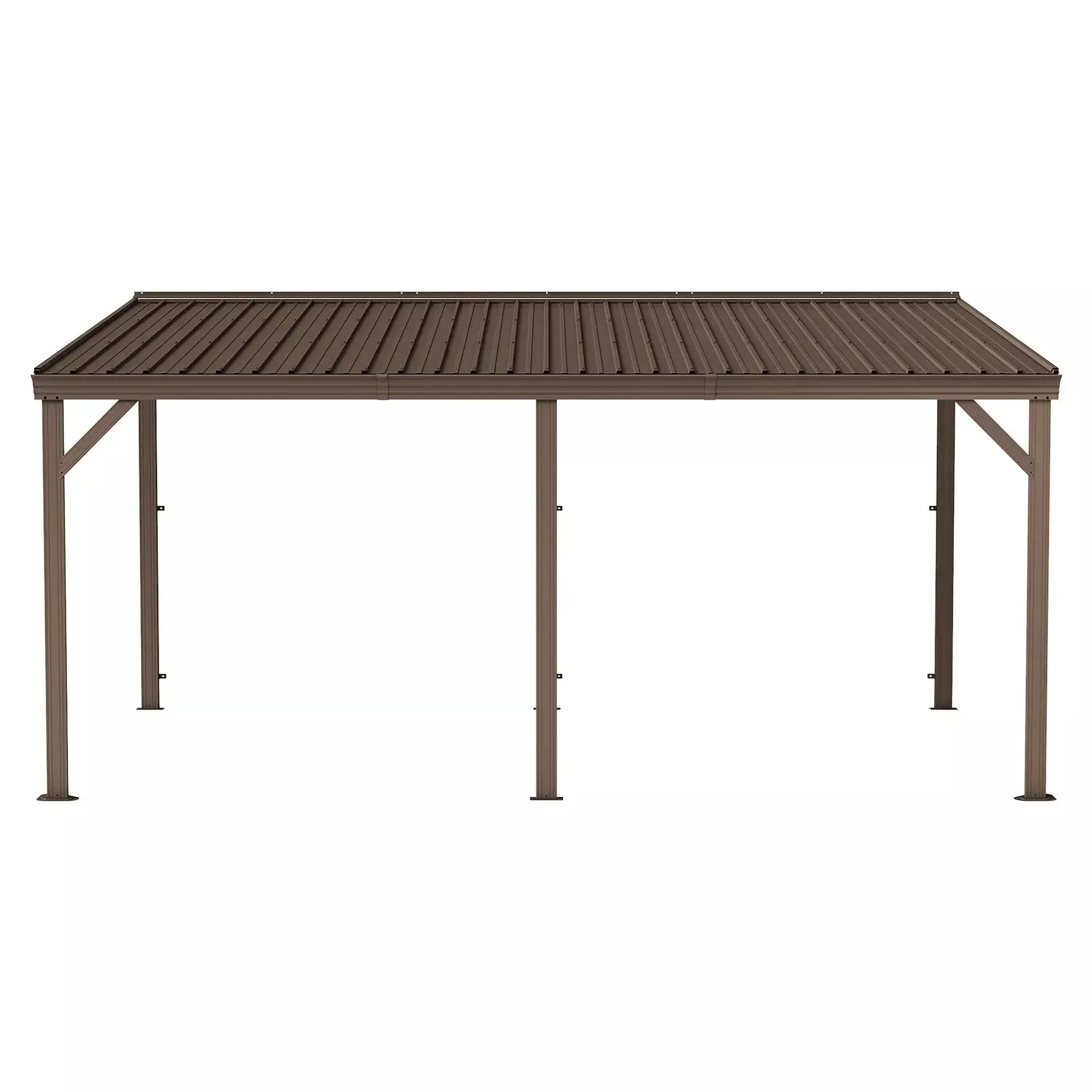 10'x16' Hardtop Lean-To Gazebo with Gutters