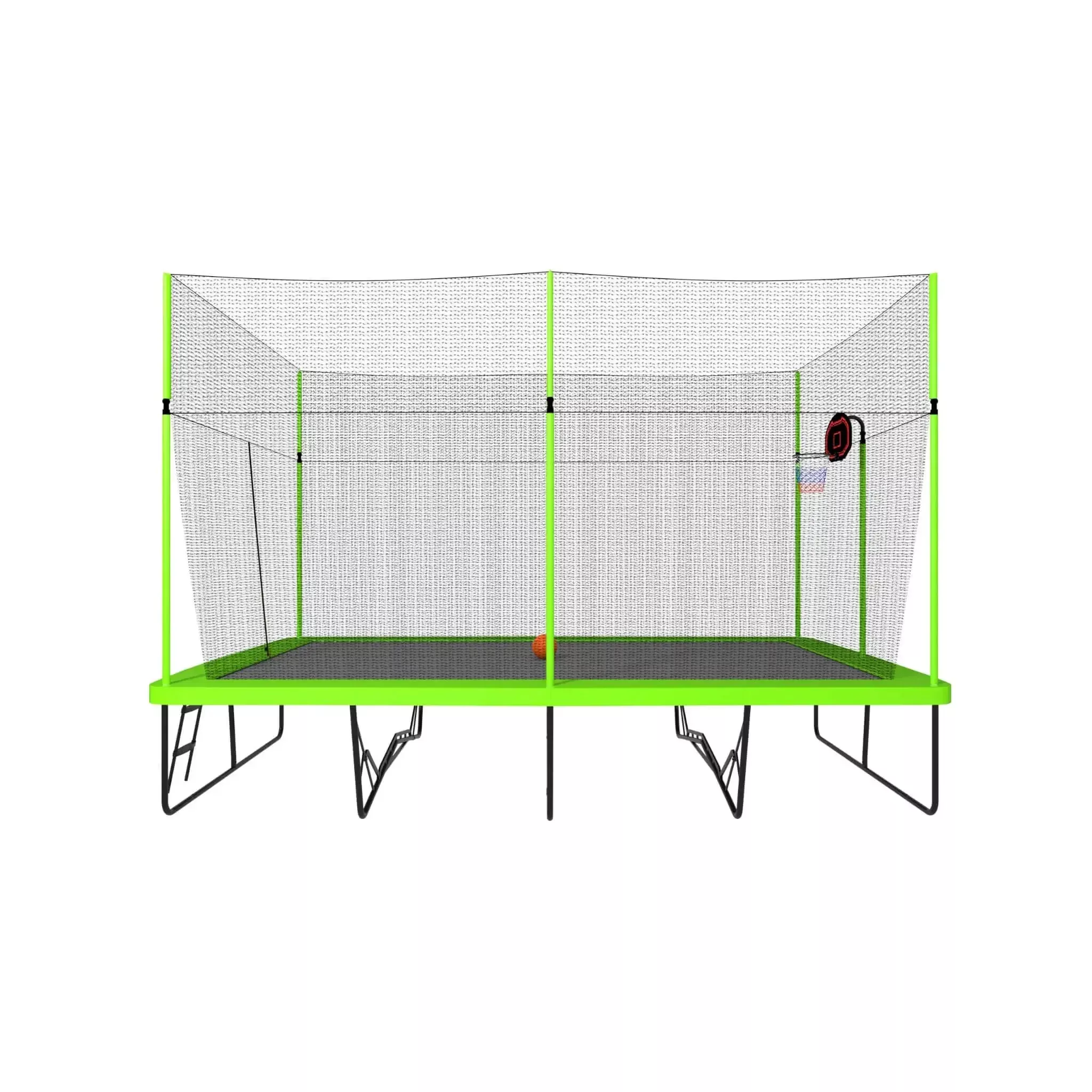 [10X17FT] Large Rectangular Trampoline With Basketball Hoop And Ladder (SAK17482)