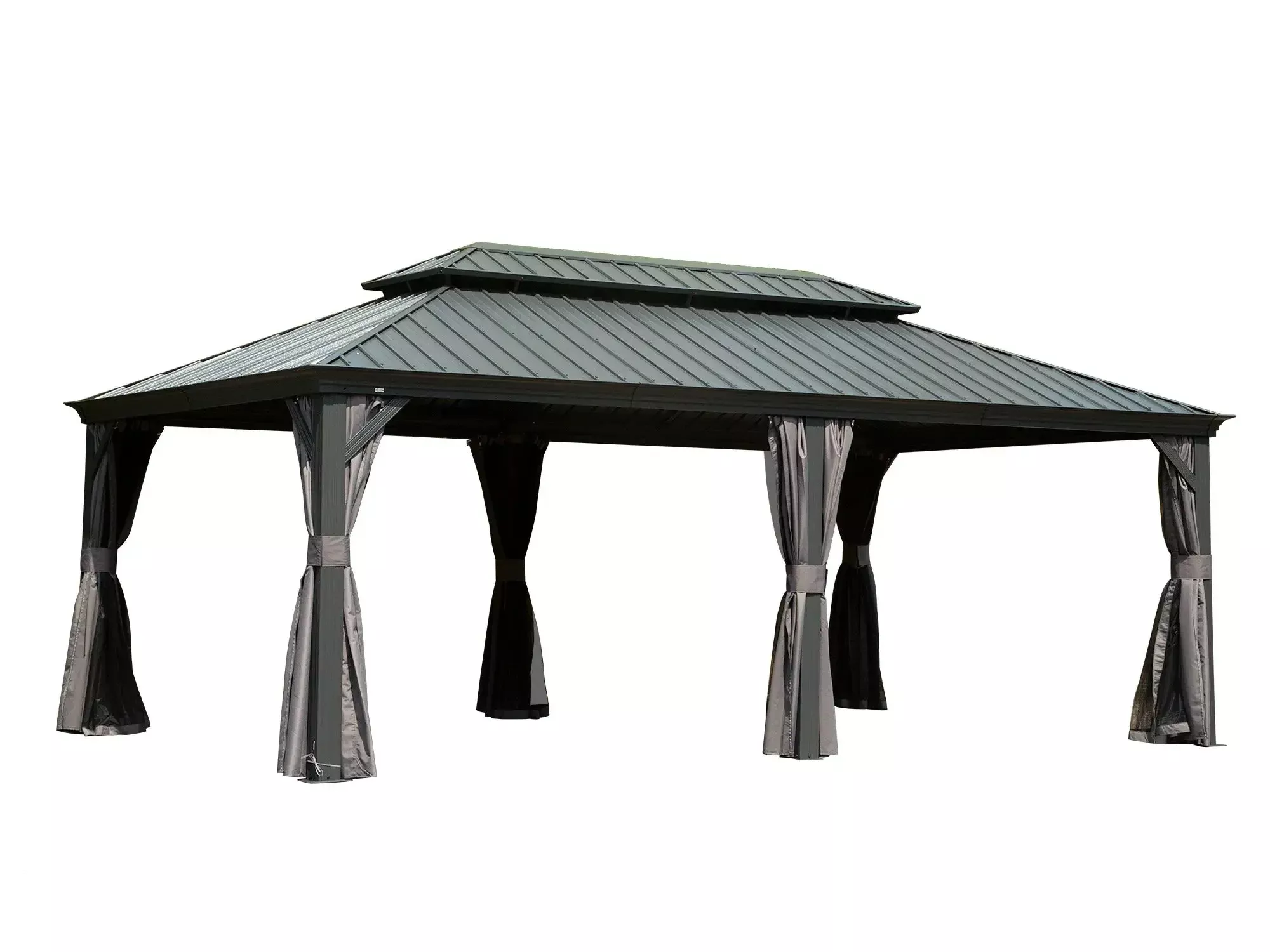 14' x 20' Hardtop Gazebo Outdoor Metal Gazebo Canopy
