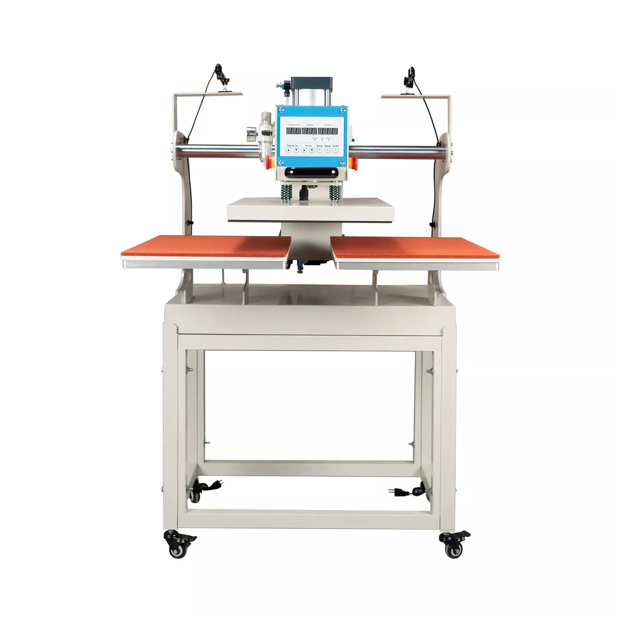 [16X24-Inch] Pneumatic Up Sliding Dual Platen Heat Press Machine With Infrared Positioning (SAK75382)