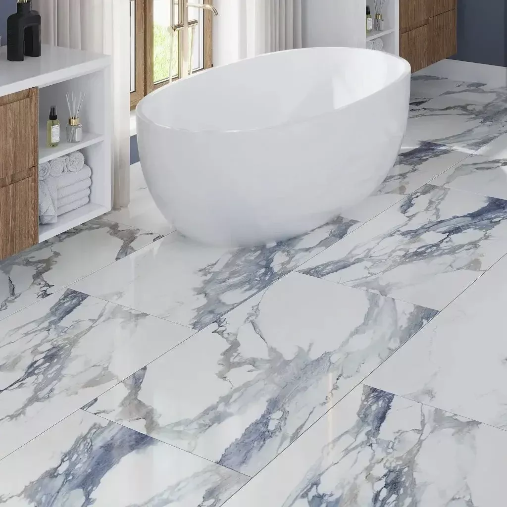 Air Superiority Blue 24x48 Polished Porcelain Large Format Tile (2 pack, 15.12 sq ft/case)